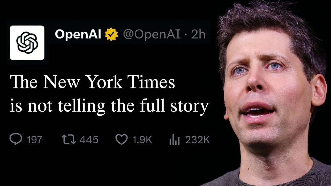 OpenAI strikes back against New York Times | "The NYT's lawsuit is without merit"