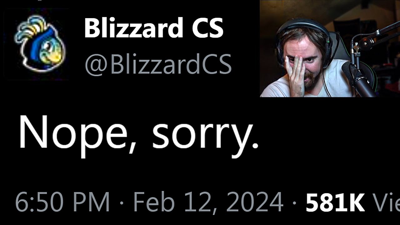 Blizzard embarrasses Asmongold