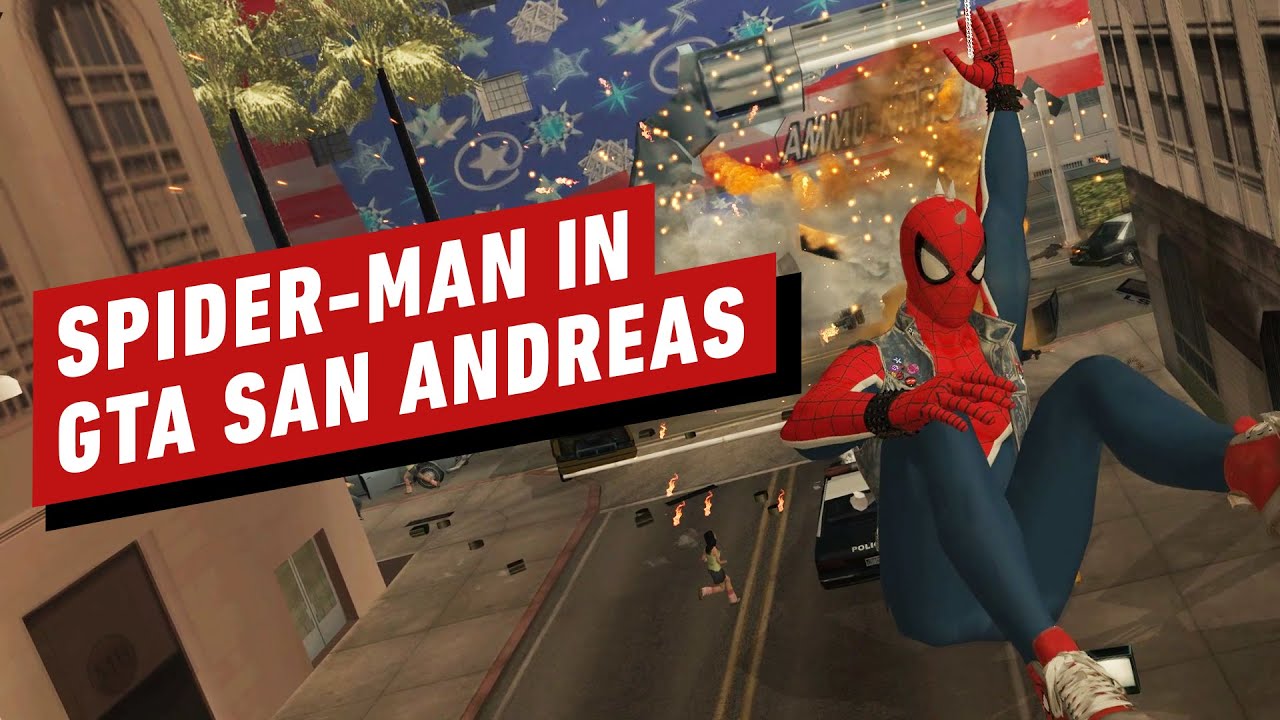 GTA San Andreas: Insomniac Spider-Man Mod Gameplay
