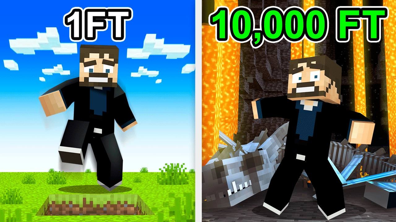 Going 8,674,301 Blocks Deep in Minecraft