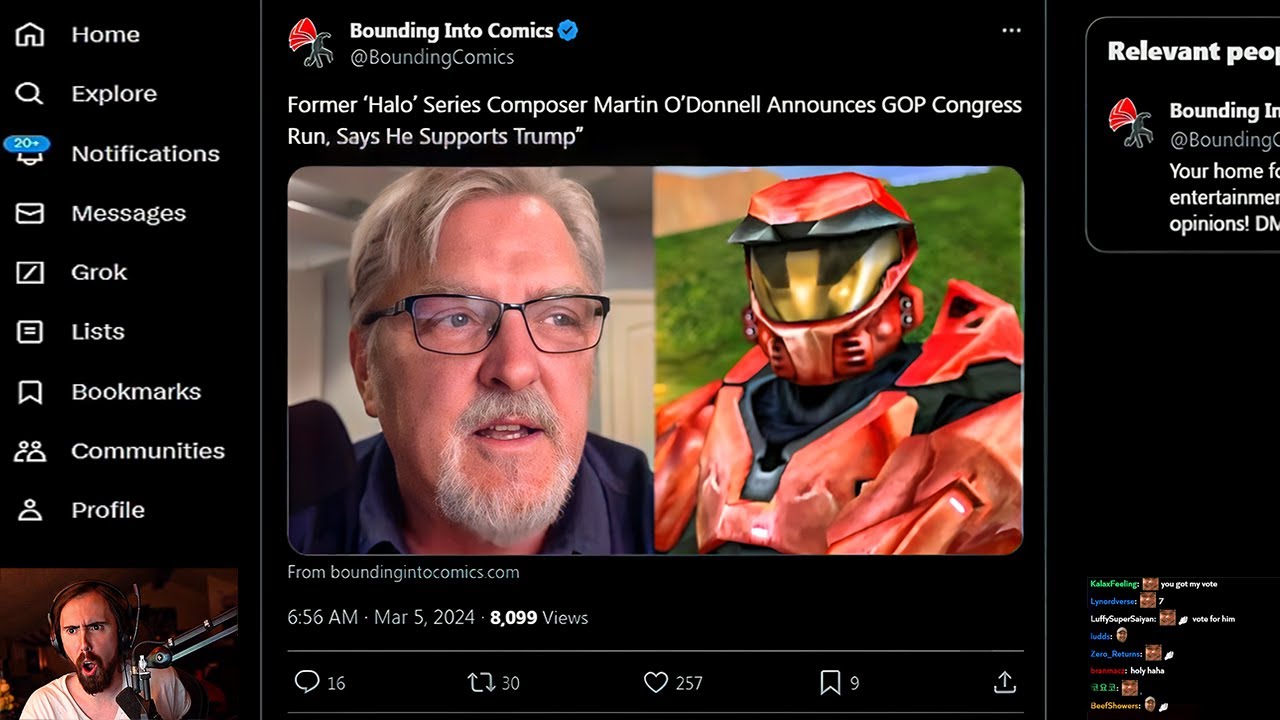 Halo Composer Gets Roasted by Gamers Running for Office
