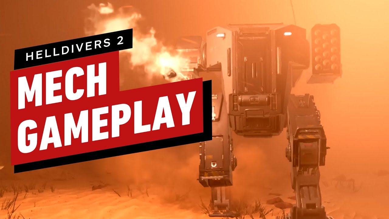 Helldivers 2 Mech Gameplay - EXO-45 Patriot Exosuit (4K 60FPS)