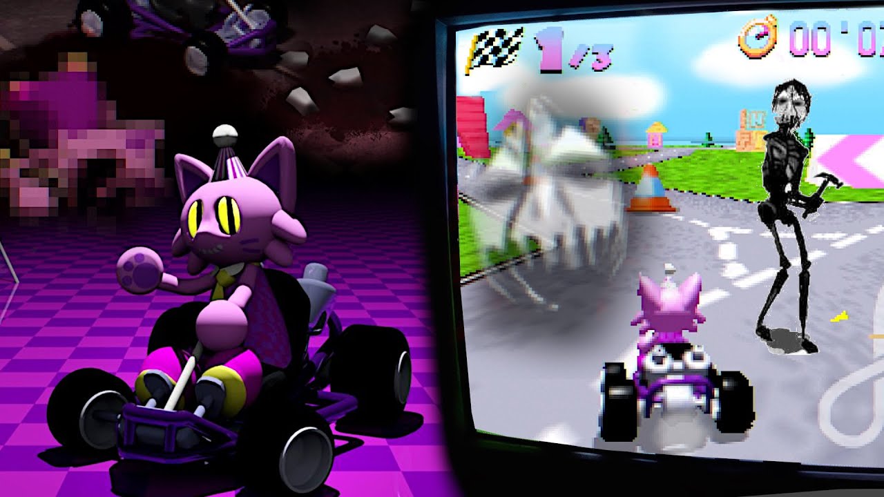 This normal Kart Racer Game Hides A Disturbing Secret - Kitty Kart 64