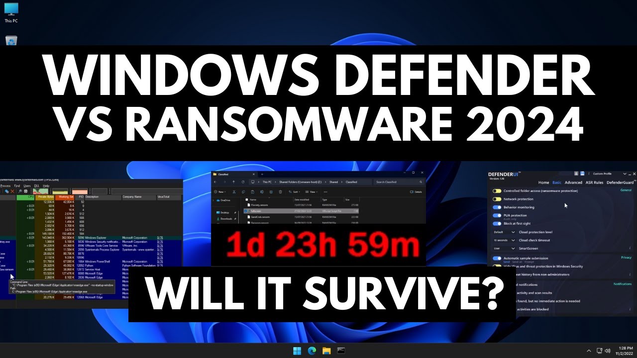 Windows Defender vs Ransomware 2024