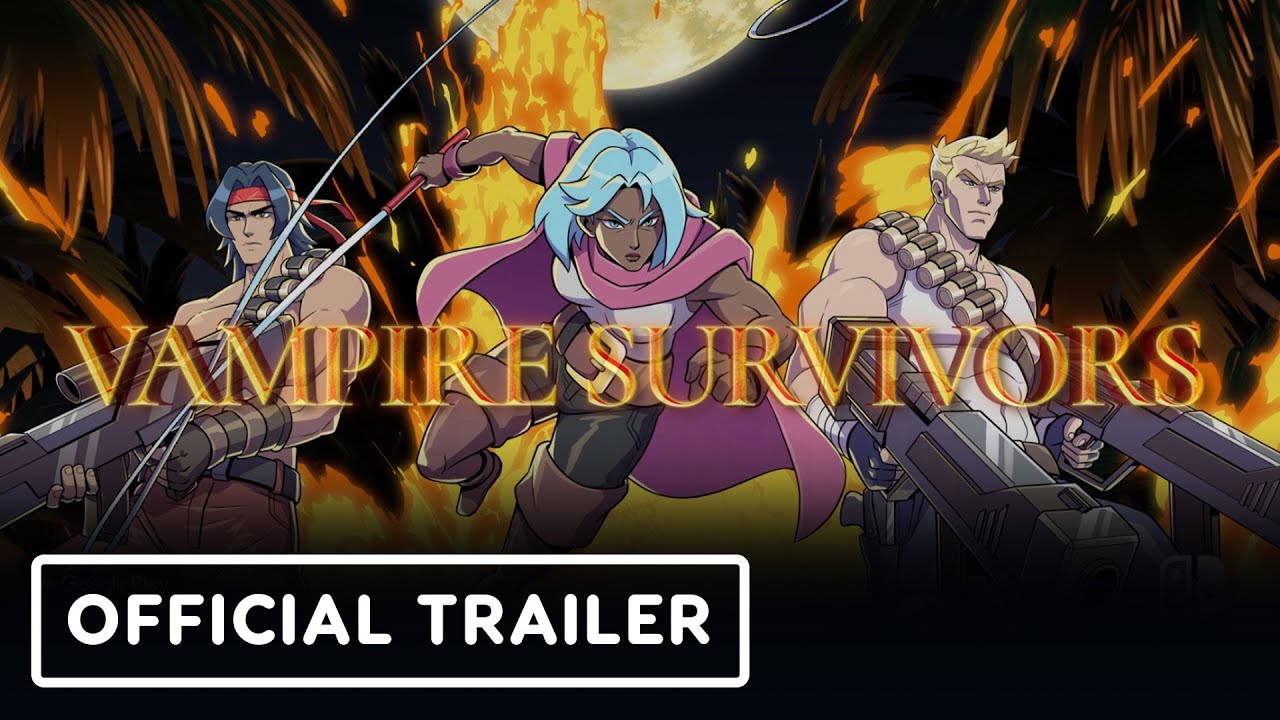Vampire Survivors: Operation Guns - Official Contra & PS Announce Trailer | Triple-I Initiative