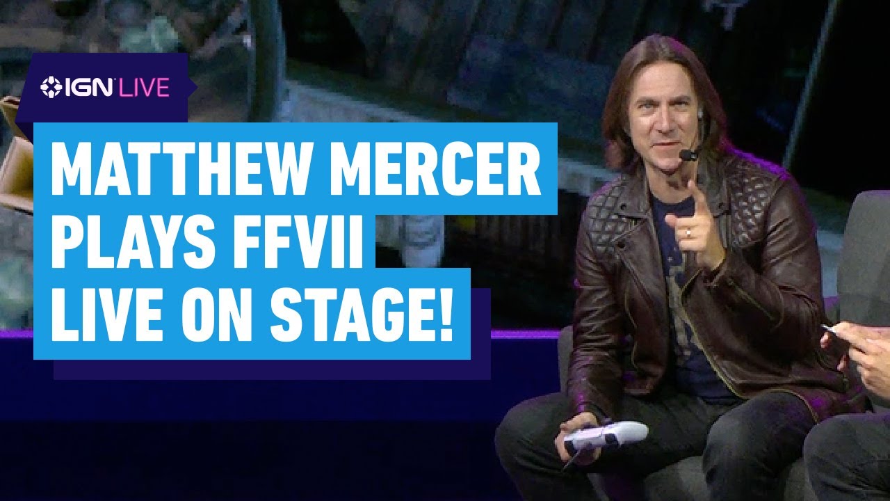 Matthew Mercer Loses Himself In Final Fantasy VII For IGN Arcade | IGN Live 2024
