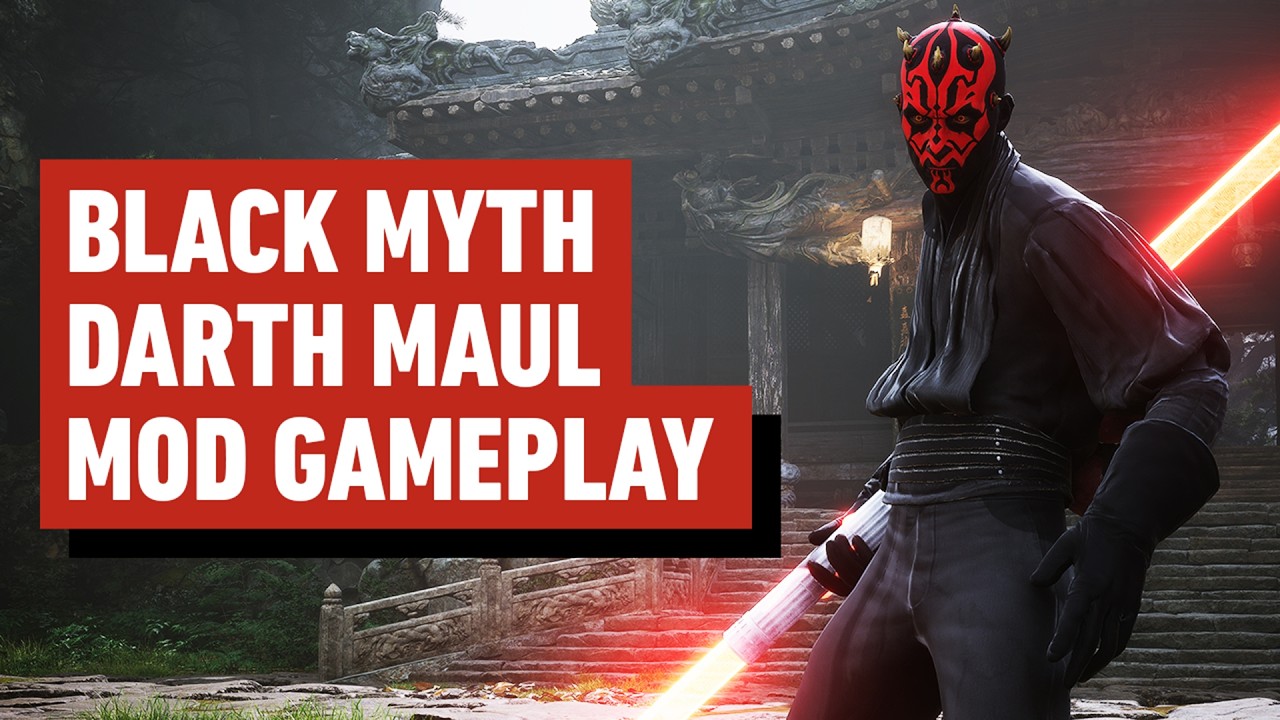 Black Myth: Wukong - Darth Maul & Lightsaber Mod Gameplay