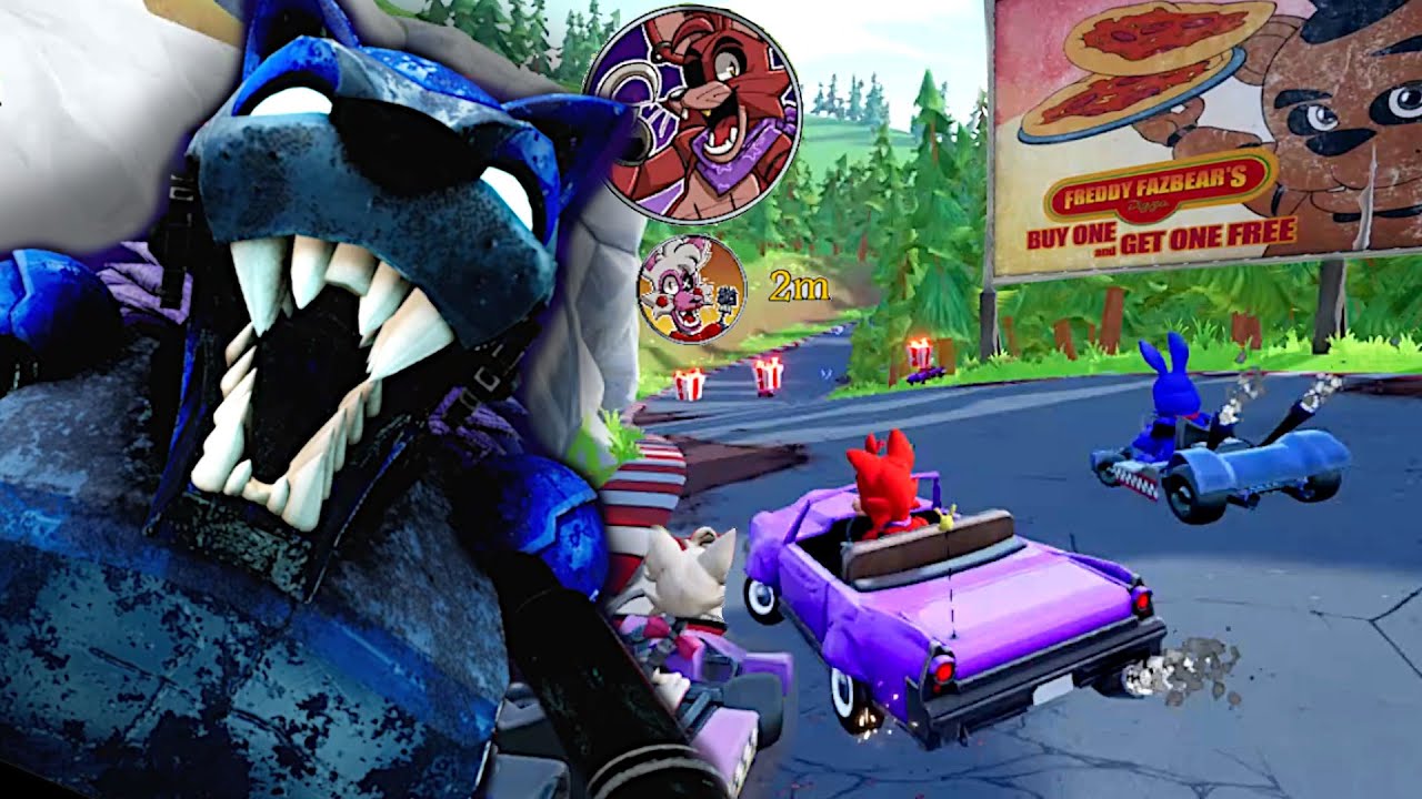 A Five Nights at Freddy's Kart Racer Where Freddy Eats Losers - Five Laps at Freddys