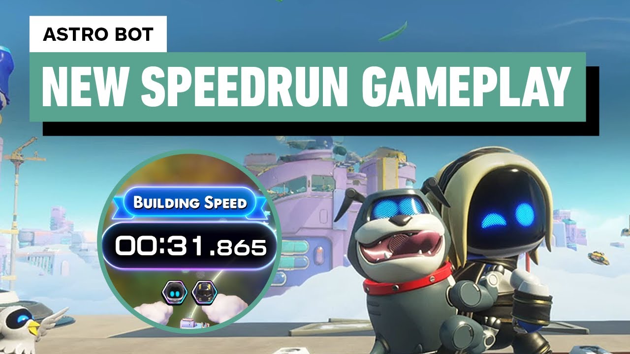 Astro Bot: Building Speed Gameplay (31.865 Speedrun)