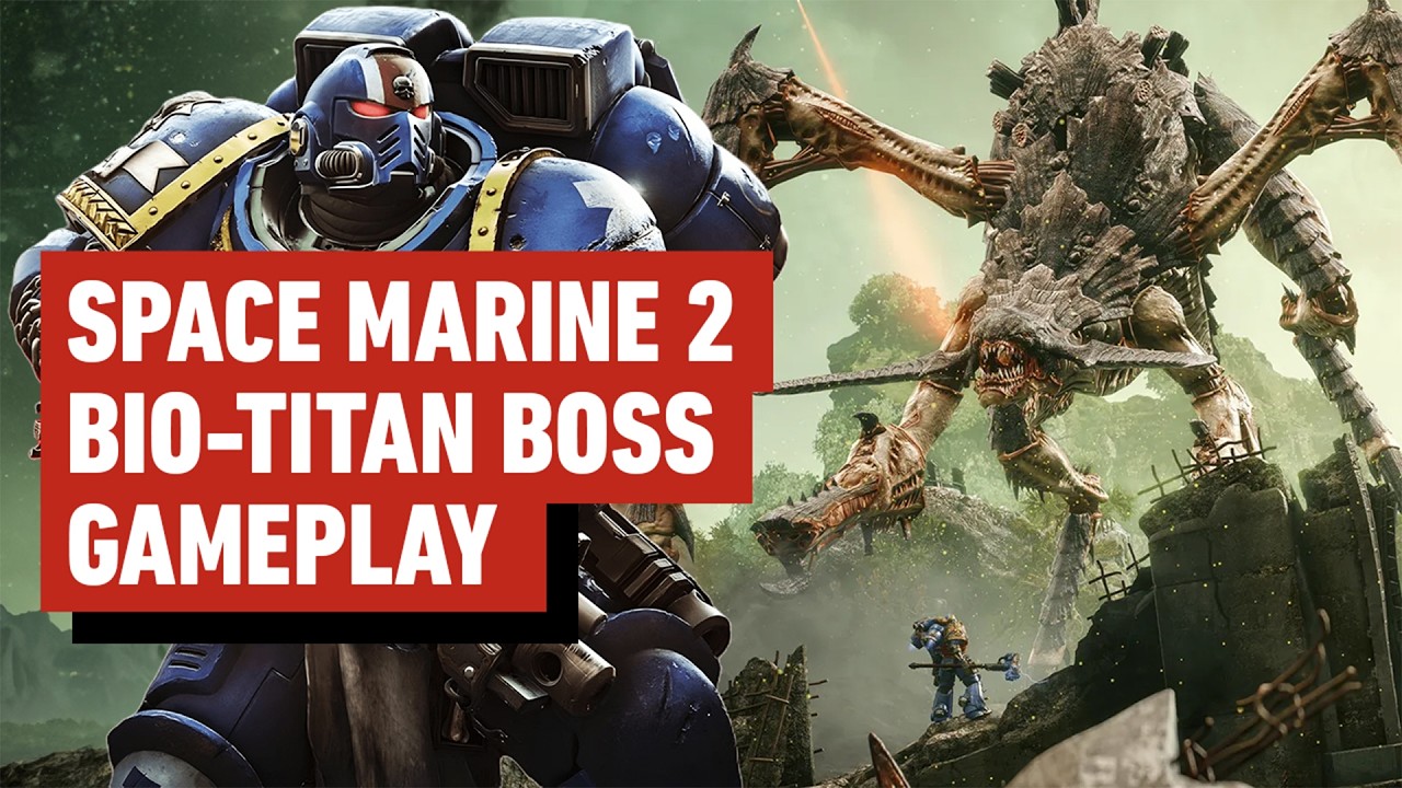 Warhammer 40,000: Space Marine 2 - Hierophant Bio-Titan Boss Gameplay